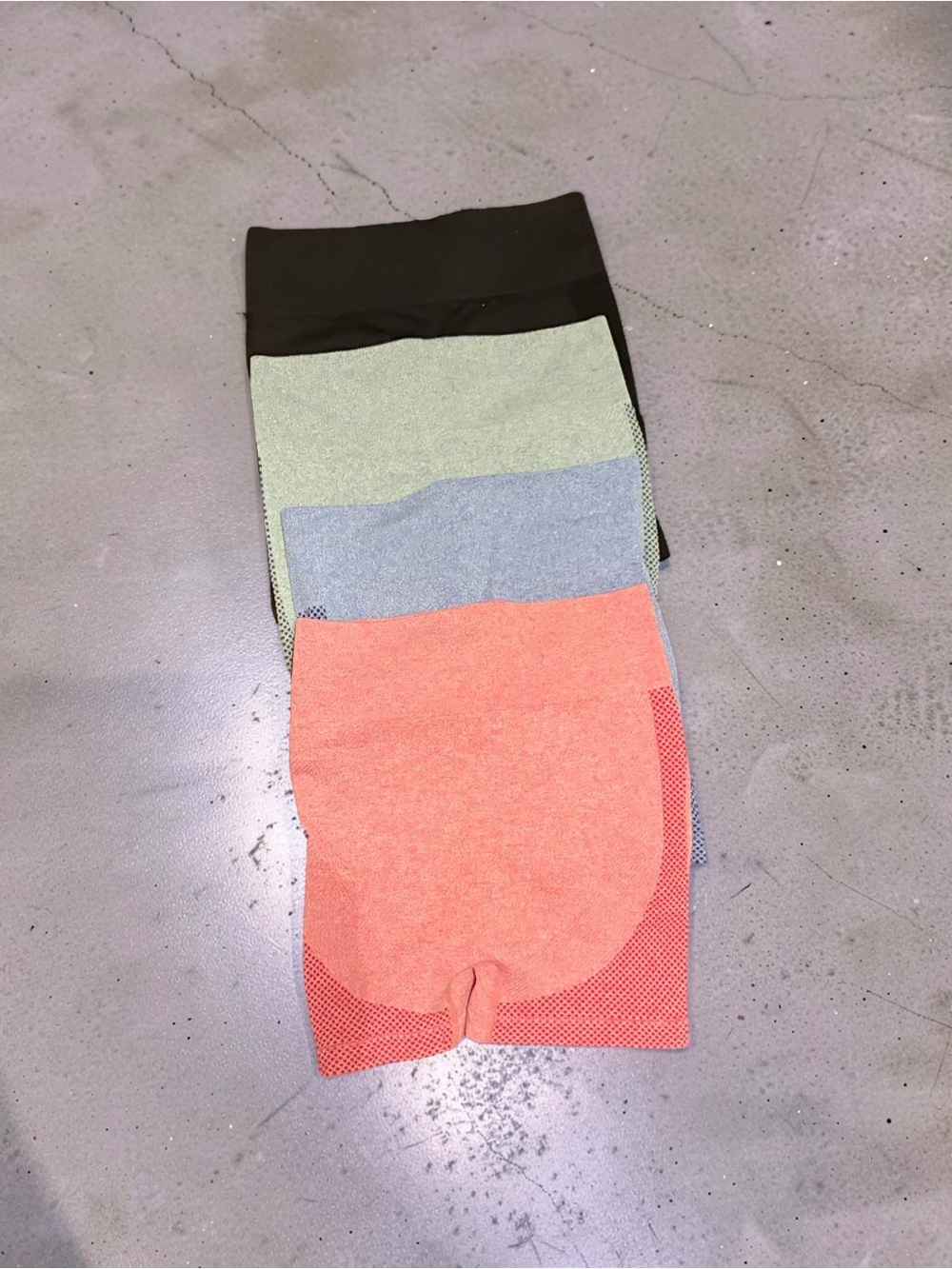 Booty Shorts!! Colorblock High-Waist- Coral, Blue, Green, Black